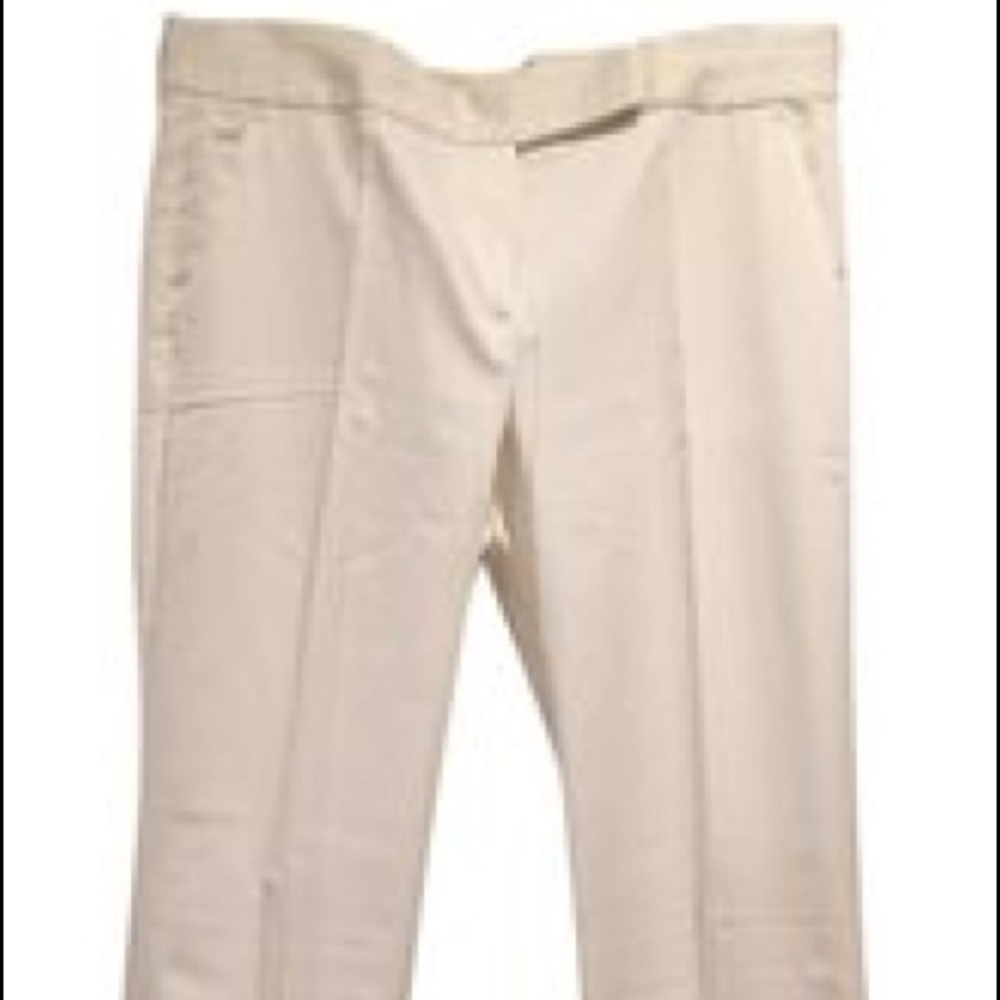 Theory White Boot Cut Pants